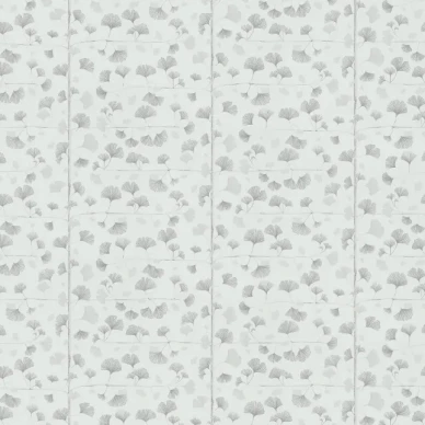 Ginkgo tapet light grey image