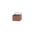 Ferm living Plant wall box Square red brown