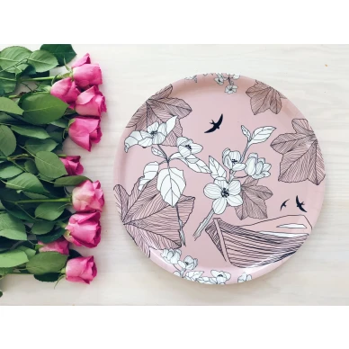 Romantisk rosa bricka image