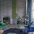 Designers Guild Quill tapet Cobalt