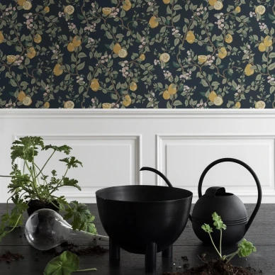 Kvitten tapet grön image