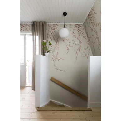 Ruskea beige lehtitapetti Aralia Sandbergilta S10175 image