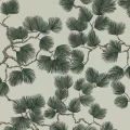PINE vihrea mantytapetti Sandbergilta