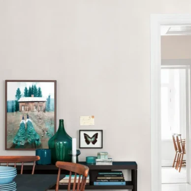 Eggshell yksivarinen valkoinen tapetti Borastapeterilta image