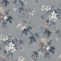 Faded Passion sininen kukkatapetti Sandbergilta S10133