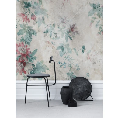 Kaunis muralitapetti kukkakuviolla Sandbergin Faded Passion 623 06 image