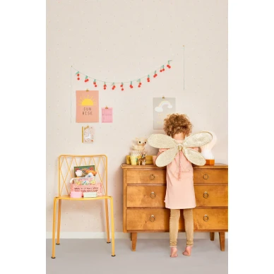 Majvillan Stardust pastel ljusrosa tapet image