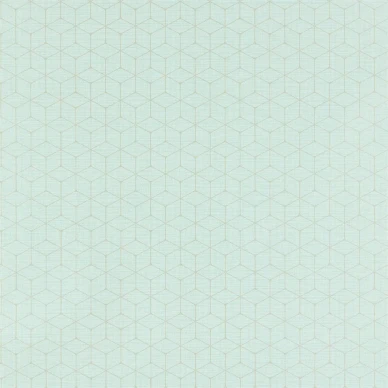 Vault mintfärgad geometrisk tapet image