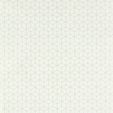 Vault naturevitfärgad geometrisk tapet image