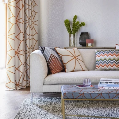 Zola Shimmer grafisk tapet i grå färg image