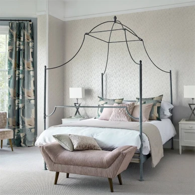 Zola Shimmer grafisk tapet i nude färg image