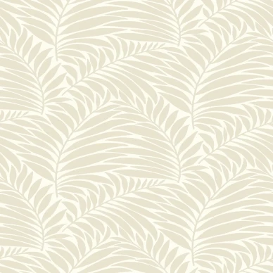 MyFair tapeter med krämfärgad bakgrund och vita löv image