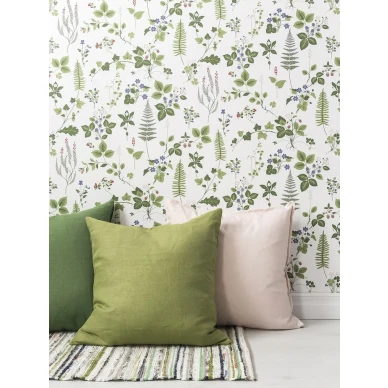 Sandudds Metsäpolku blommigt tapeter i ljusa färger skulle vara perfekt för ett hem- eller sovrum. image