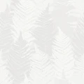 Fern Forest harmaa valkoinen lehtitapetti Borastapeterilta 1163