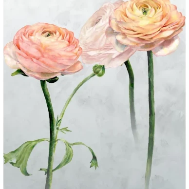 Designers Guild Tourangelle Scene tapeter med tre pastellblommor image