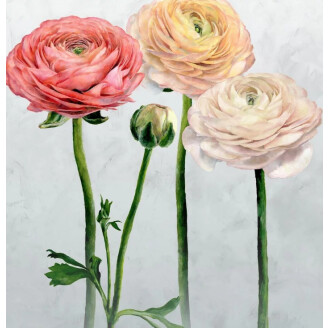 Designers Guild Tourangelle Scene tapeter med tre stora blommor image
