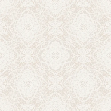 Sandudd Spets åt tapet på en rosa bakgrund med ett rikt vitt mönster image