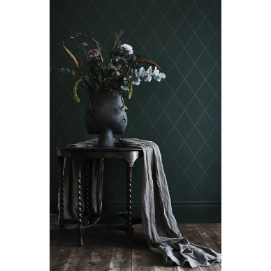 Salmiakki vihrea ruututapetti Sanduddilta image