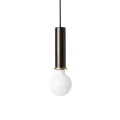 Ferm Living Collect Lighting Socket Pendant High taklampa - black brass