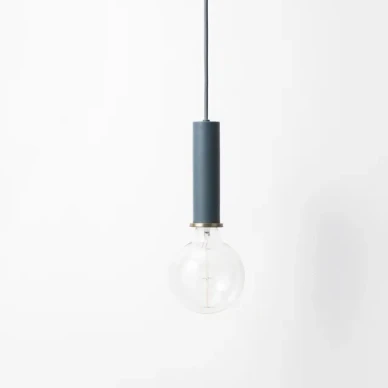 Ferm Living Collect Lighting Socket Pendant High taklampa - dark blue image