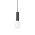Ferm Living Collect Lighting Socket Pendant High taklampa - dark green