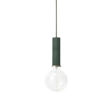 Ferm Living Collect Lighting Socket Pendant High taklampa - dark green image