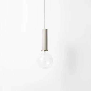 Ferm Living Collect Lighting Socket Pendant High taklampa - light grey image