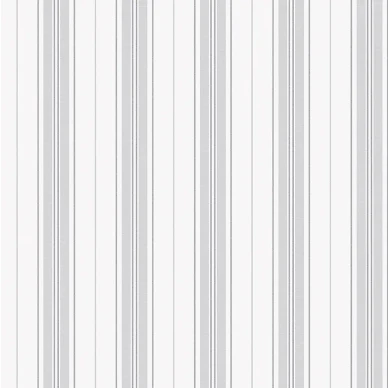 Hamnskär Stripe tapet på vit bakgrund med gråa ränder image