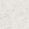 blommig tapet Nocturne i vit och beige färg