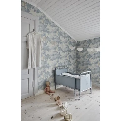 Raphaël trä tapet i pastellblått image