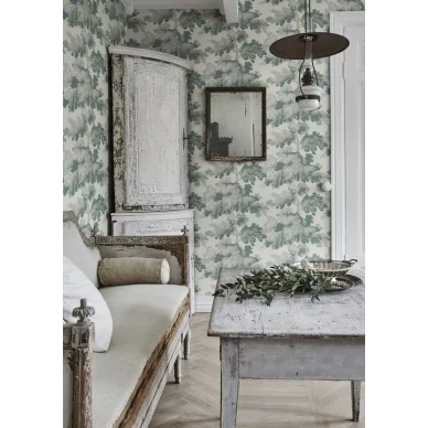 Raphaël trä tapet i pastellgrön image