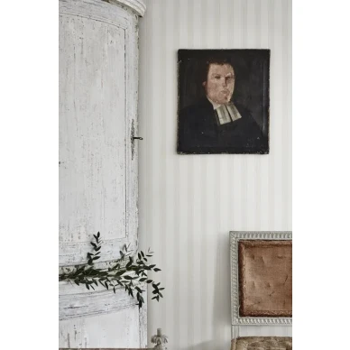 randig Gustav tapet ljusgrå image