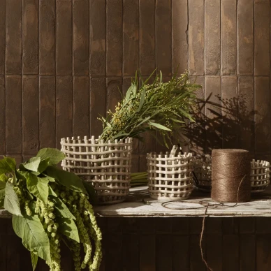 Ceramic Basket beige keramiikkaruukku Ferm Living image