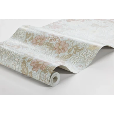 Dahlia Garden 7692 siniharmaa kukkatapetti Borastapeter image