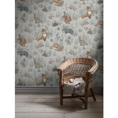 Boråstapeter Forest Friends Mural tapet image