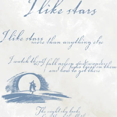 I Like Stars mumintapet  image