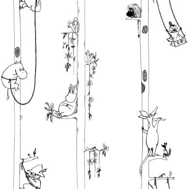 Klättring mumintapet  image