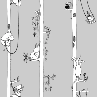 Klättring mumintapet  image