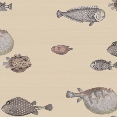 Cole & Son Acquario fisktapet beige image