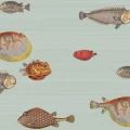 Cole & Son Acquario fisktapet ljusblå
