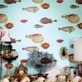 Cole & Son Acquario fisktapet ljusblå