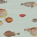 Cole & Son Acquario fisktapet ljusblå