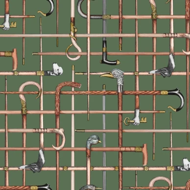 Cole & Son Bastoni tapet green image