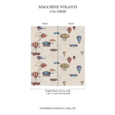 Cole & Son Macchine Volanti tapet image
