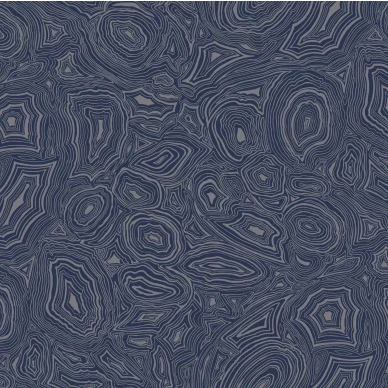 Cole & Son Malachite tapet Royal Blue and Silver image