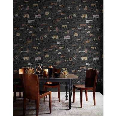 Cole & Son Mediterranea tapet Charcoal image