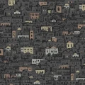 Cole & Son Mediterranea tapet Charcoal