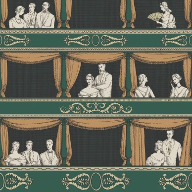 Cole & Son Teatro tapet Racing Car Green image