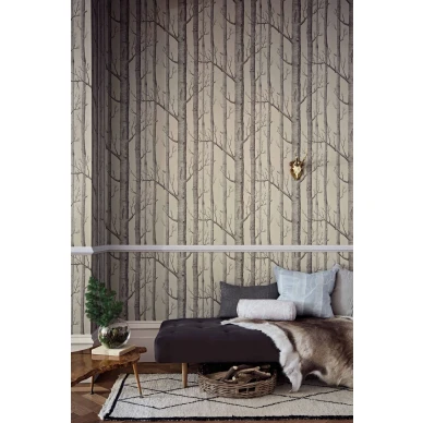 Cole & Son Woods tapet beige-grå image