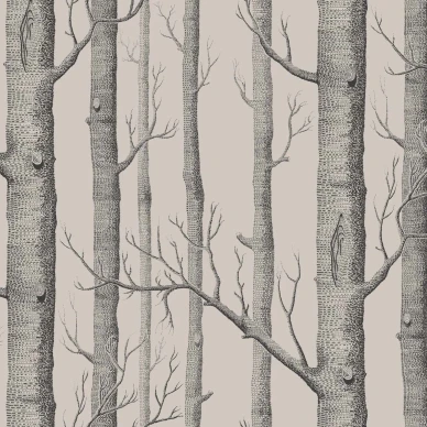 Cole & Son Woods tapet beige-grå image